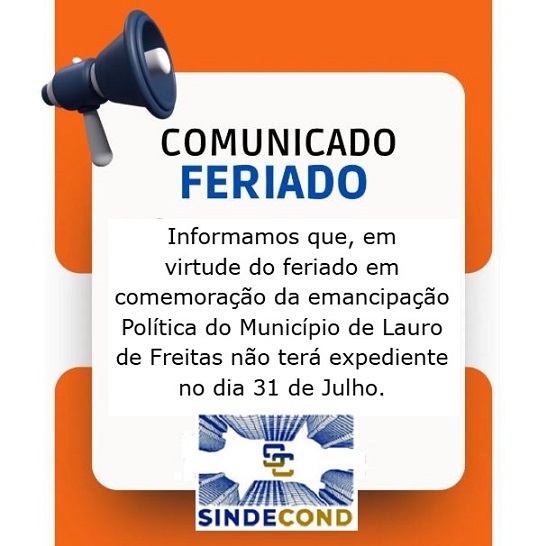 Feriado 31 de julho 2025
